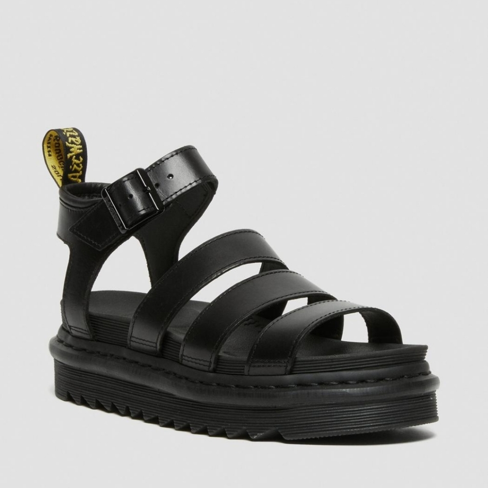 NWT Doc Martens Airwair Black Strappy Sandals | 8
